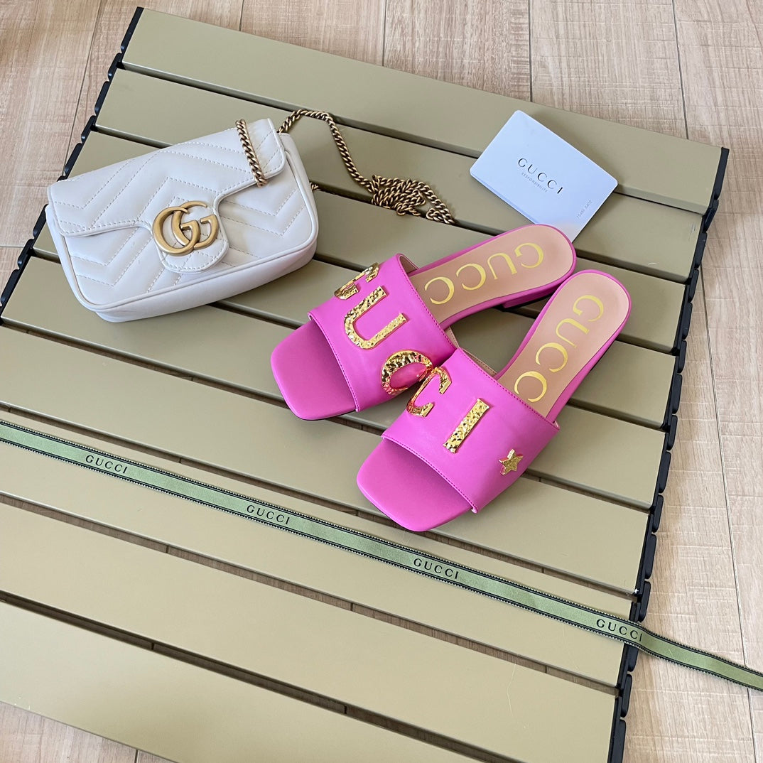 vintage embossed letters slippers vintage embossed letters slippers