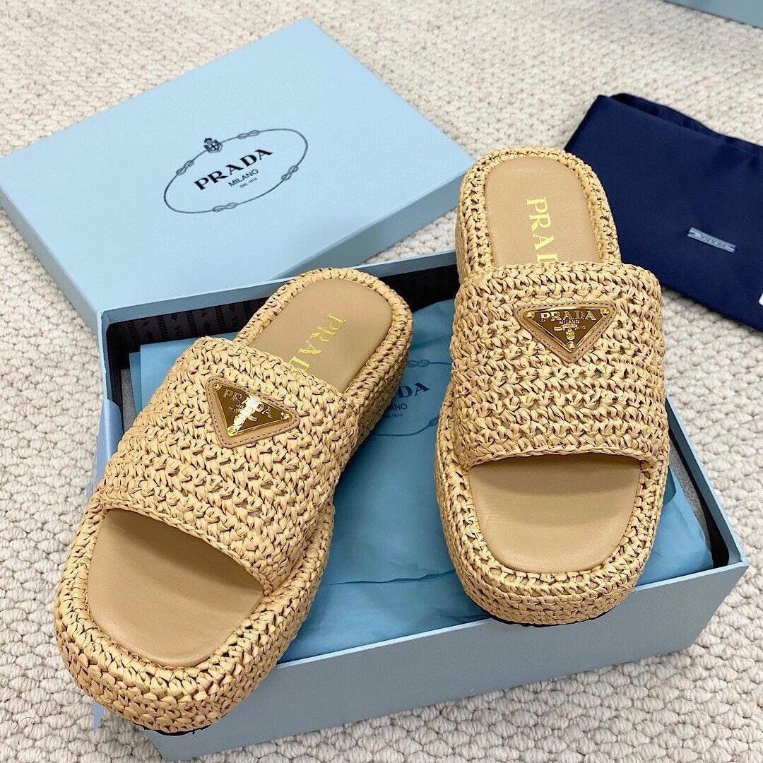 woven triangle logo slippers woven triangle logo slippers