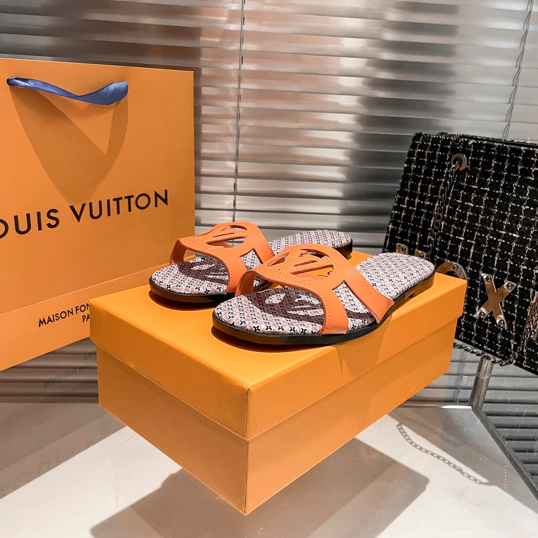 cutout letter printed slippers cutout letter printed slippers