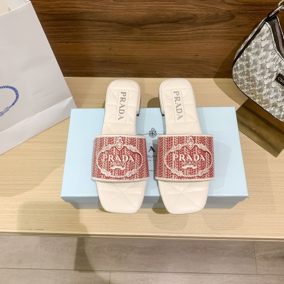 letter embroidery flat slippers letter embroidery flat slippers