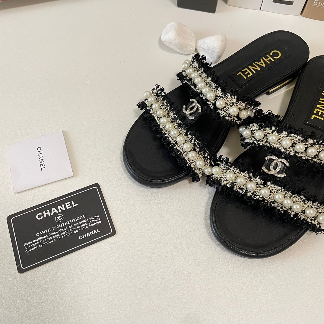 elegant dioruble strap pearl flat slippers elegant dioruble strap pearl flat slippers