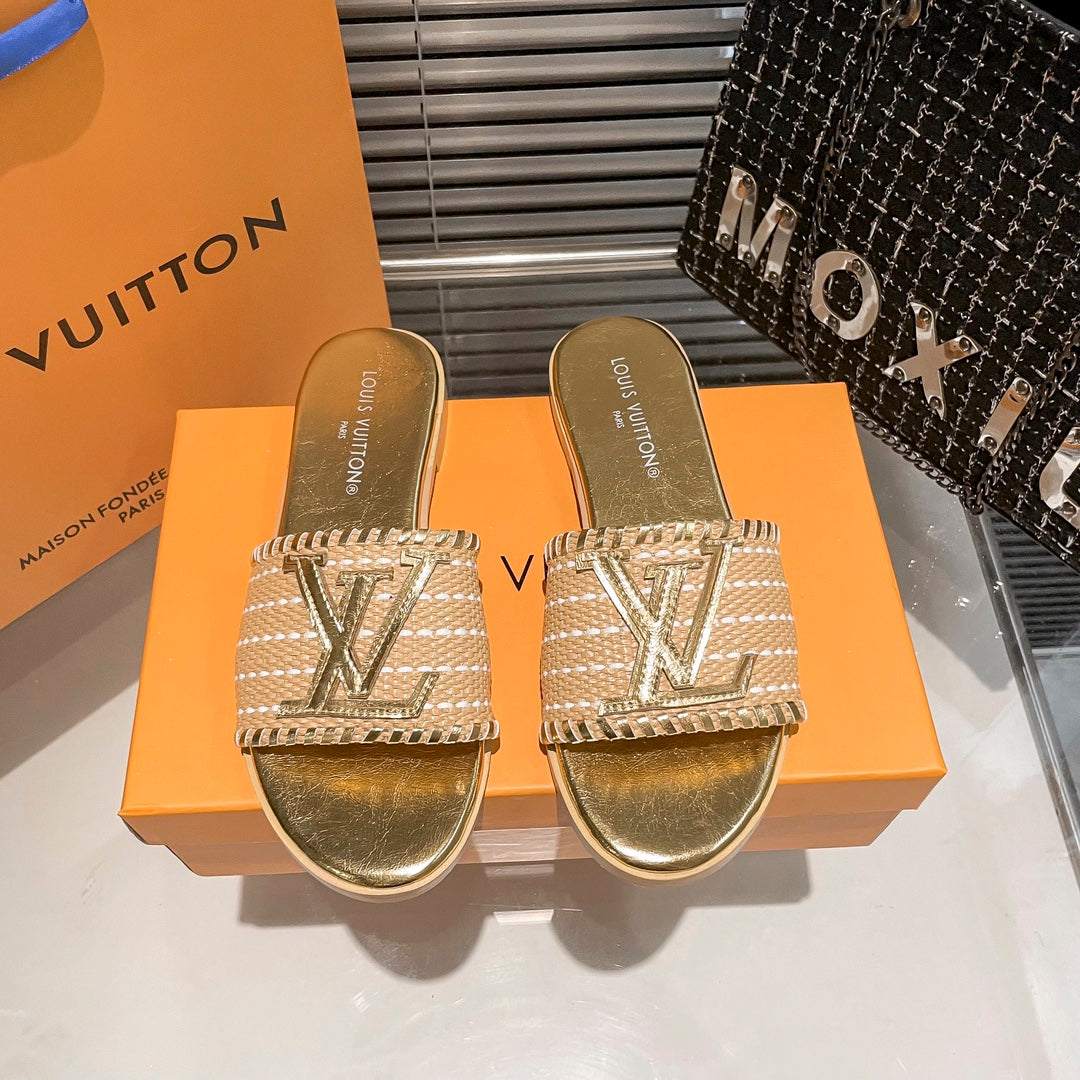 woven leather flat slippers woven leather flat slippers