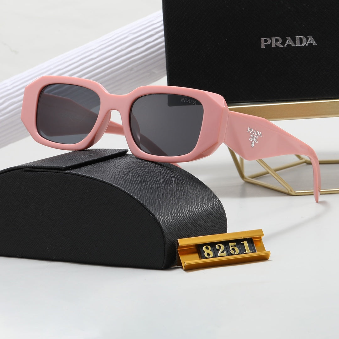 polygonal retro unisex sunglasses 8251