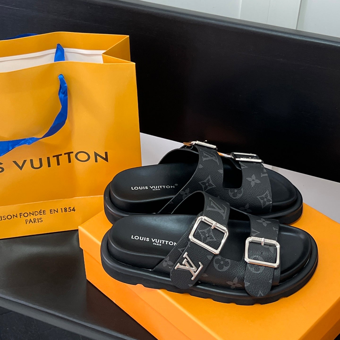 couple's monogram comfort sandals couple's monogram comfort sandals