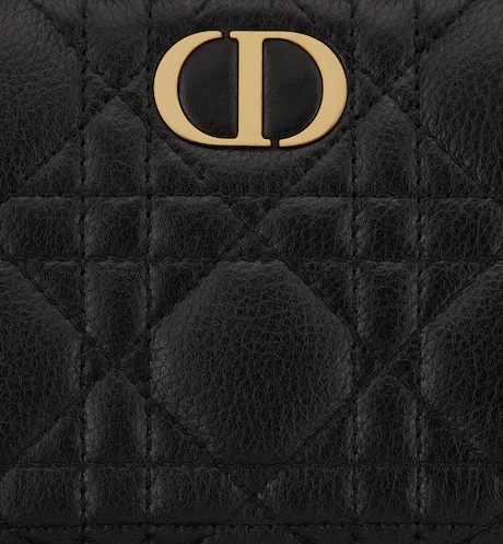 d caro voyageur wallet black supple cannage calfskin d caro voyageur wallet black supple cannage calfskin