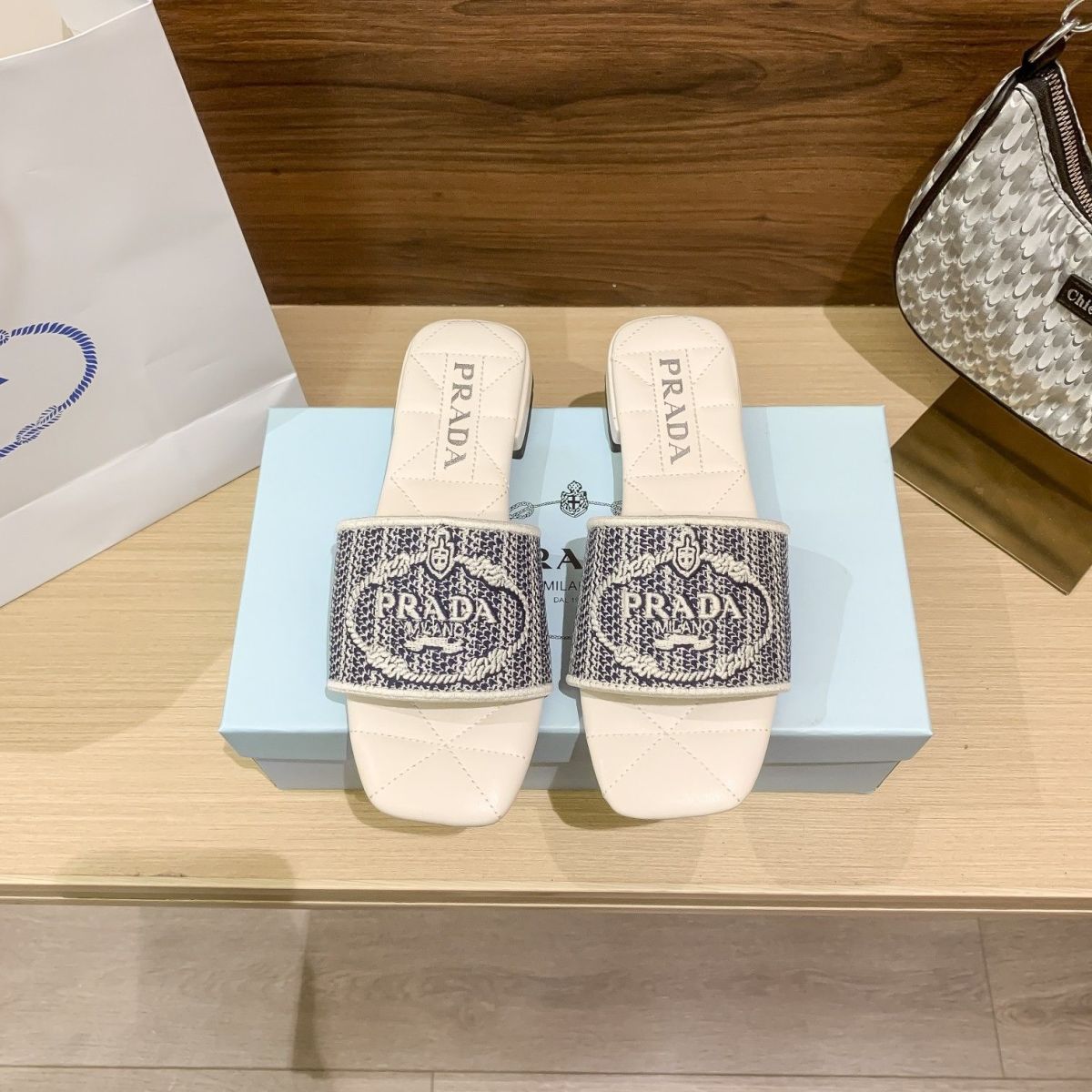 letter embroidery flat slippers letter embroidery flat slippers