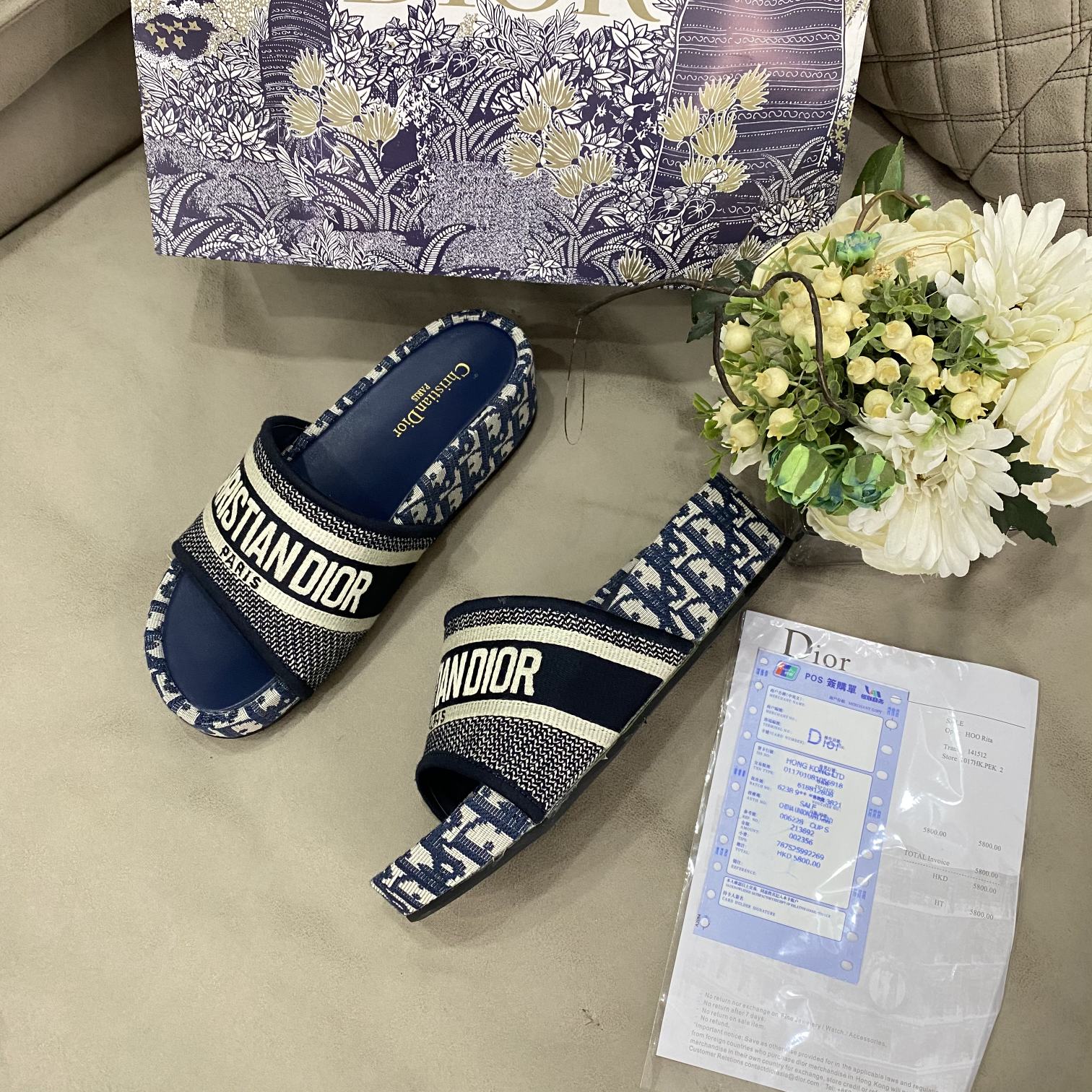 classic embroidered platform slippers classic embroidered platform slippers