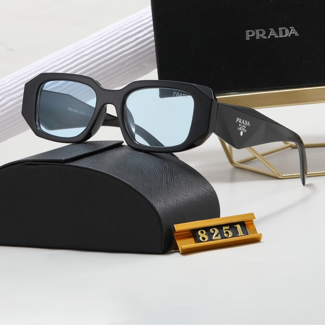polygonal retro unisex sunglasses 8251