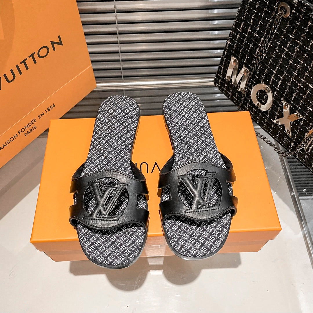 cutout letter printed slippers cutout letter printed slippers