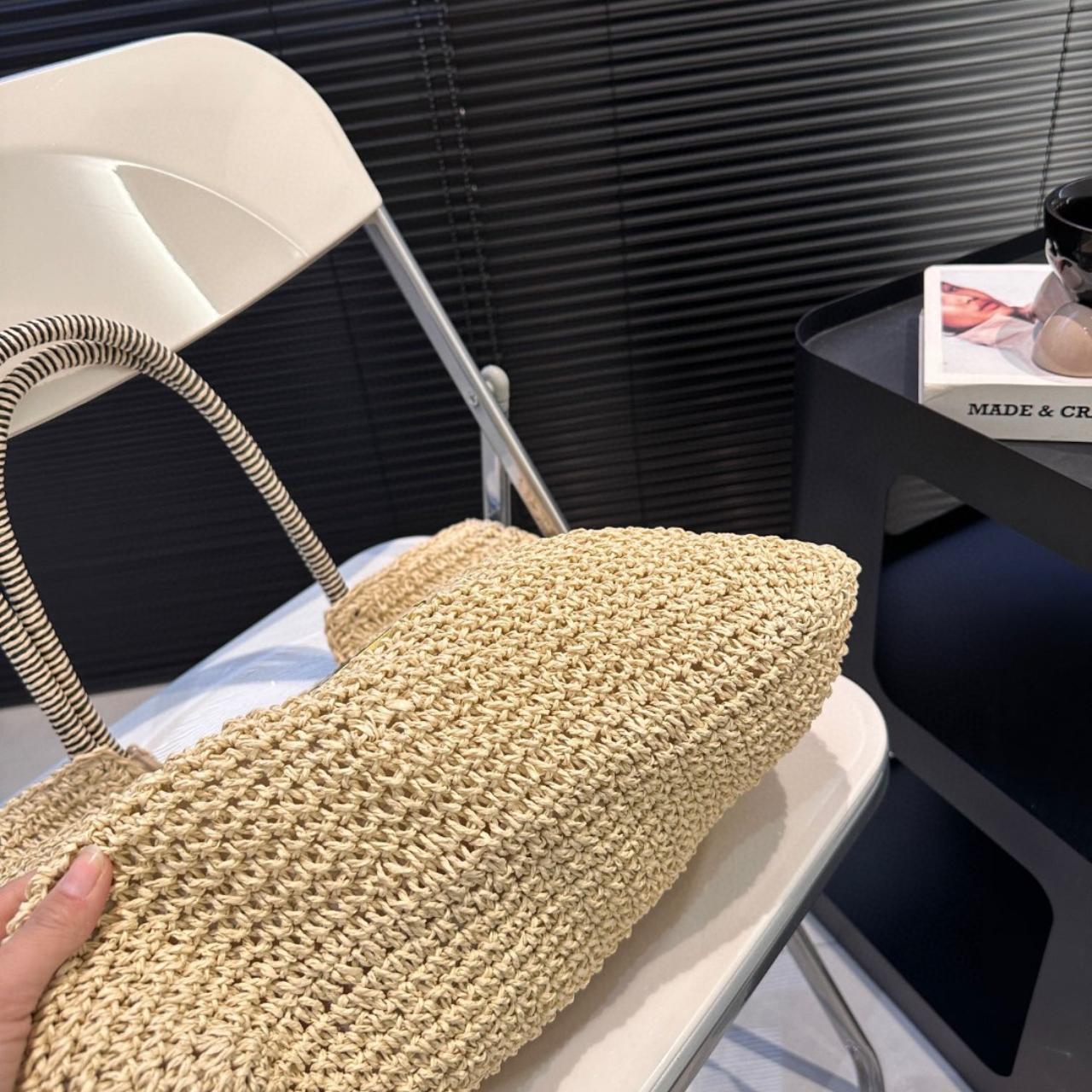 saint laurent yves saint laurent (ysl)louis vuitton (lv) raffia bag saint laurent yves saint laurent (ysl)louis vuitton (lv) raffia bag