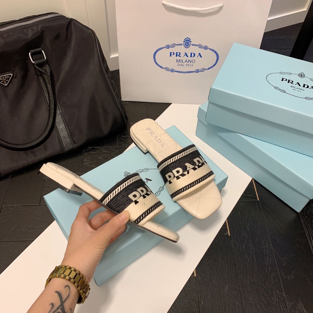 monogram embroidered flat slippers monogram embroidered flat slippers