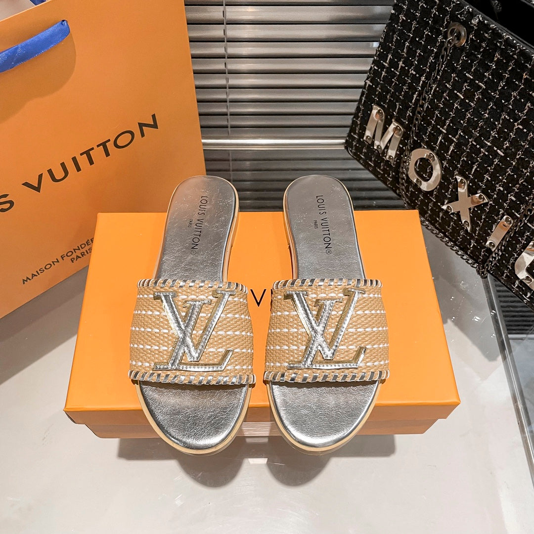 woven leather flat slippers woven leather flat slippers