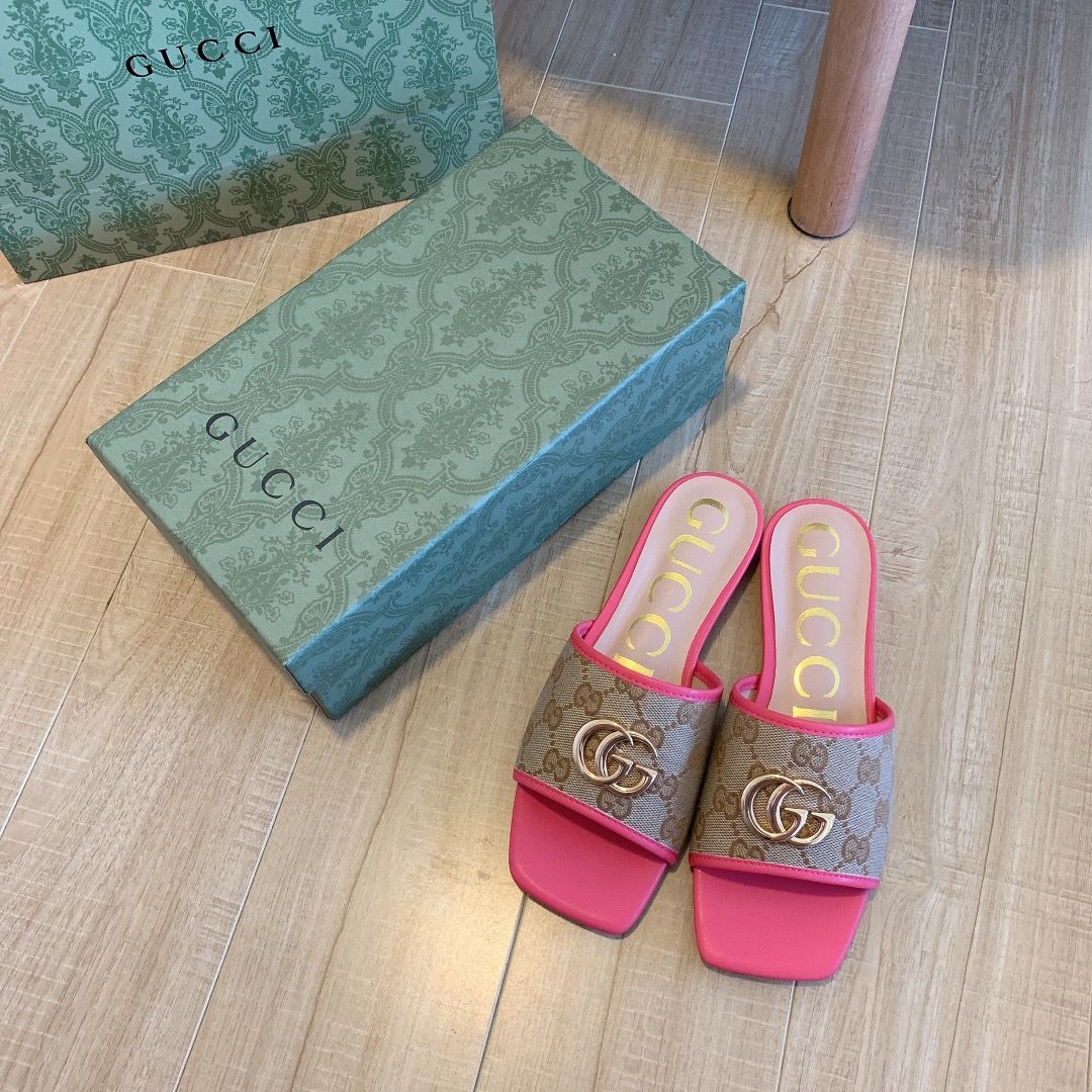 brown canvas embossed flat slippers brown canvas embossed flat slippers