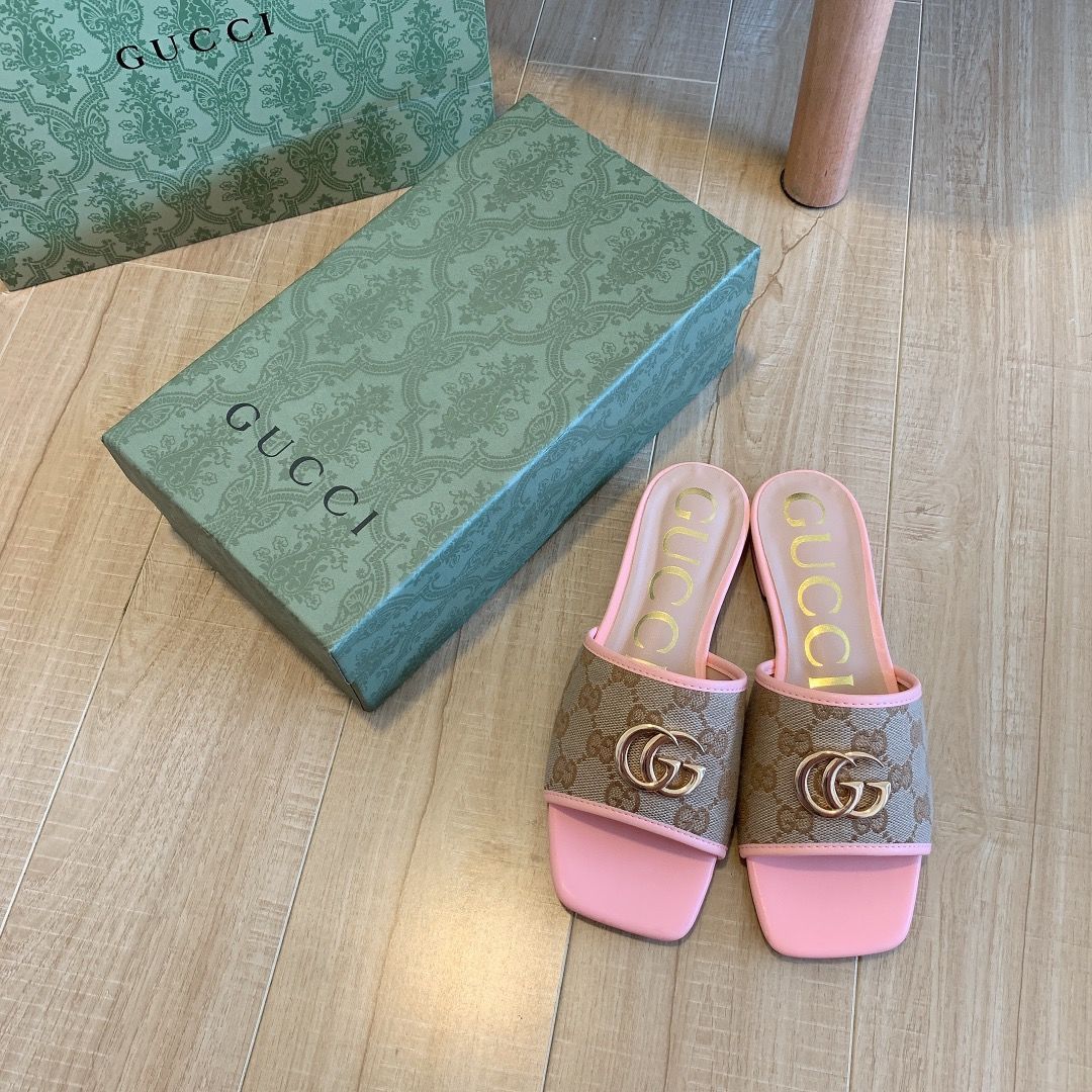 brown canvas embossed flat slippers brown canvas embossed flat slippers