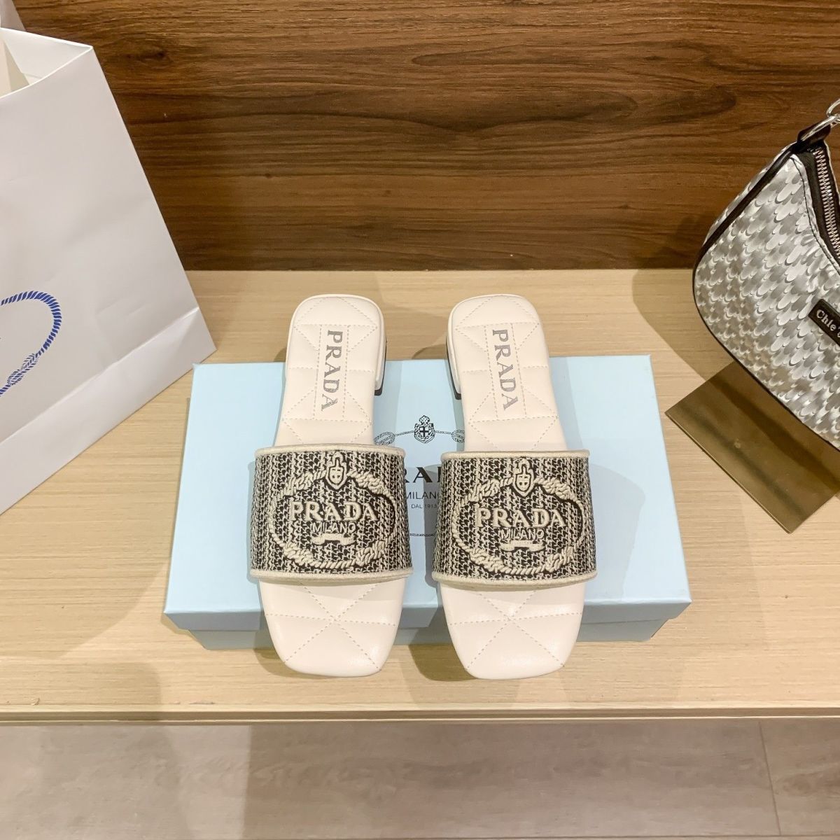 letter embroidery flat slippers letter embroidery flat slippers