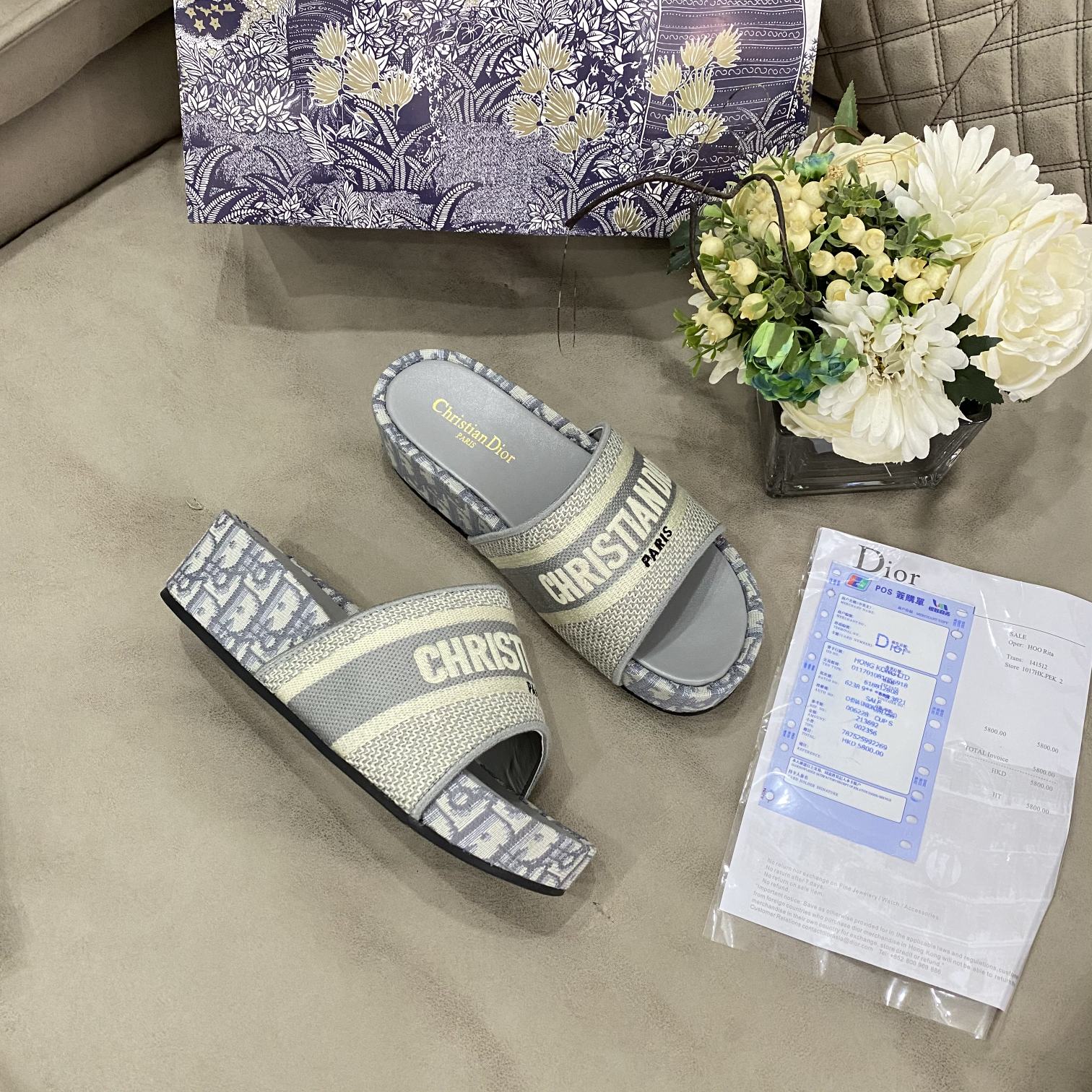 classic embroidered platform slippers classic embroidered platform slippers