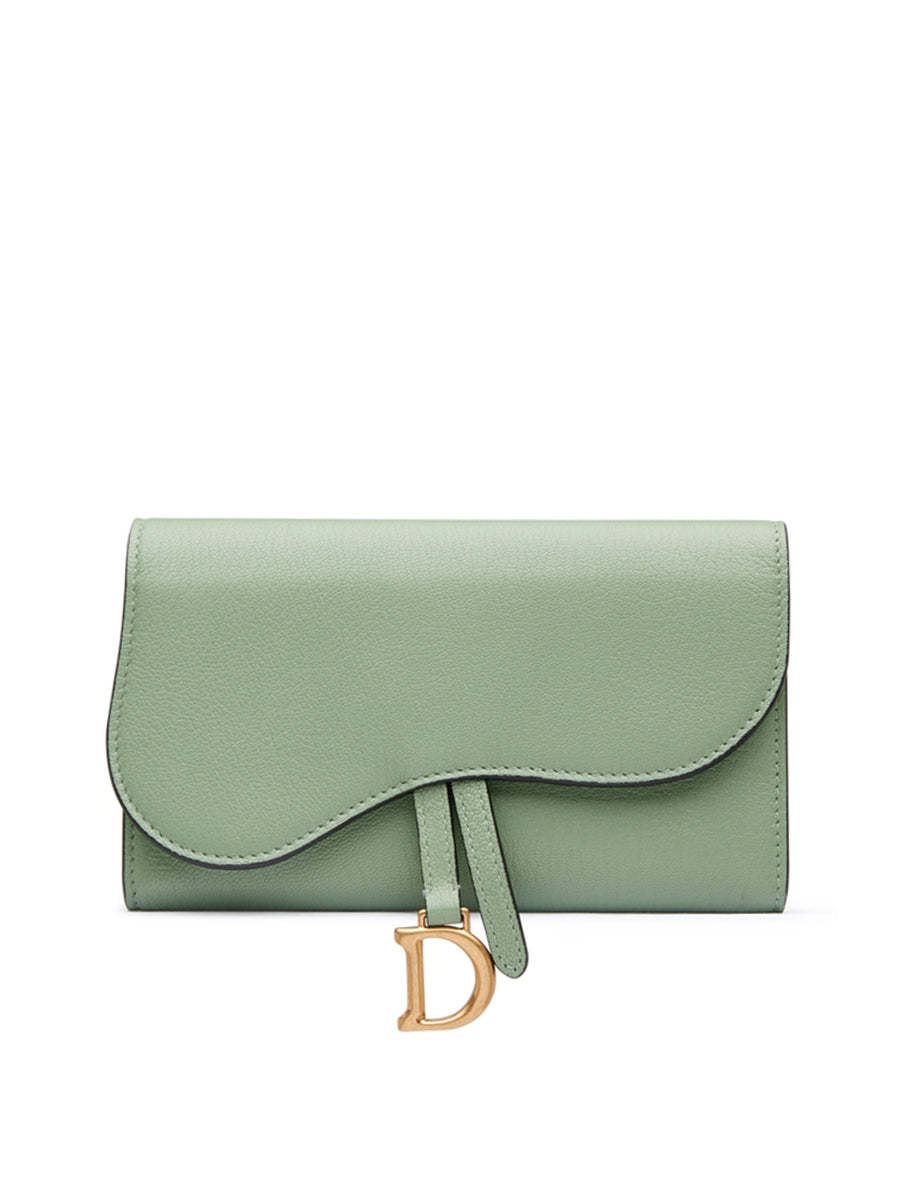 d saddle wallet in goatskin queen mint d saddle wallet in goatskin queen mint